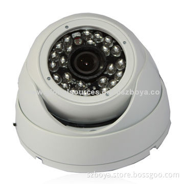 700TVL IR CCTV CCD Dome Camera with Aduio output,OSD/UTC cable